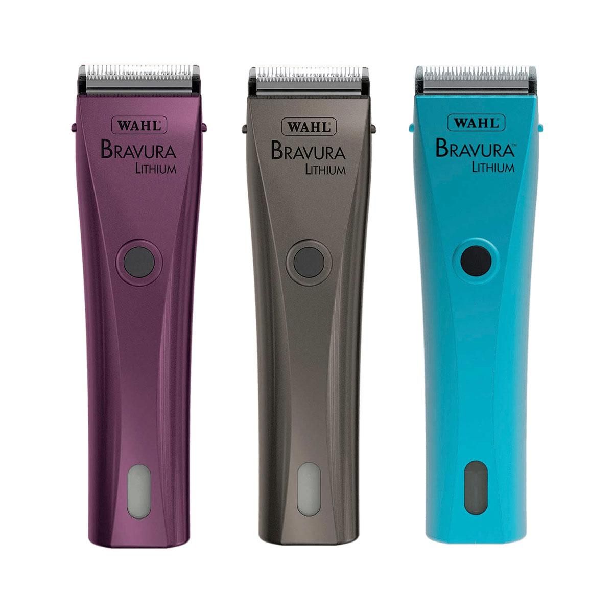 WAHL Bravura Clippers - Purple, Gunmetal and Turquoise