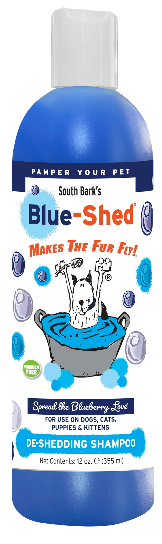 Showseason Blue-Shed Brightening De-Shed Shampoo by South Bark