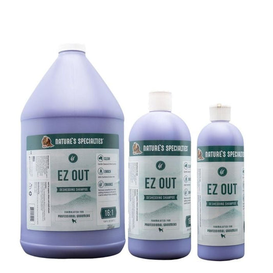 Natures Specialties EZ OUT Deshedding Pet Shampoo 16:1
