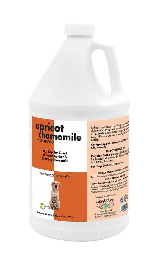 Showseason Apricot Chamomile Shampoo Gallon
