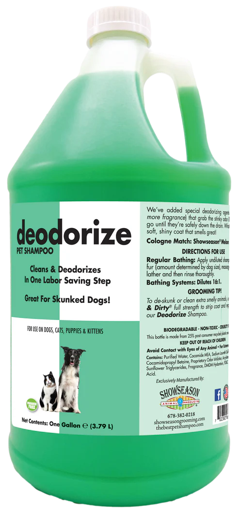 Showseason Deodorize Pet Shampoo Gallon
