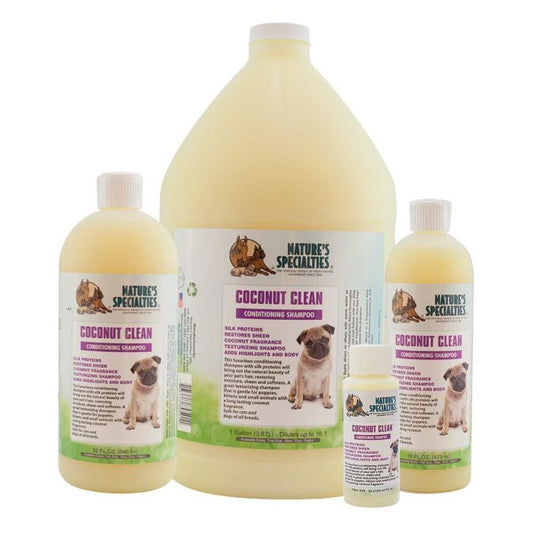 Nature's Specialties Coconut Clean Pet Shampoo 16:1